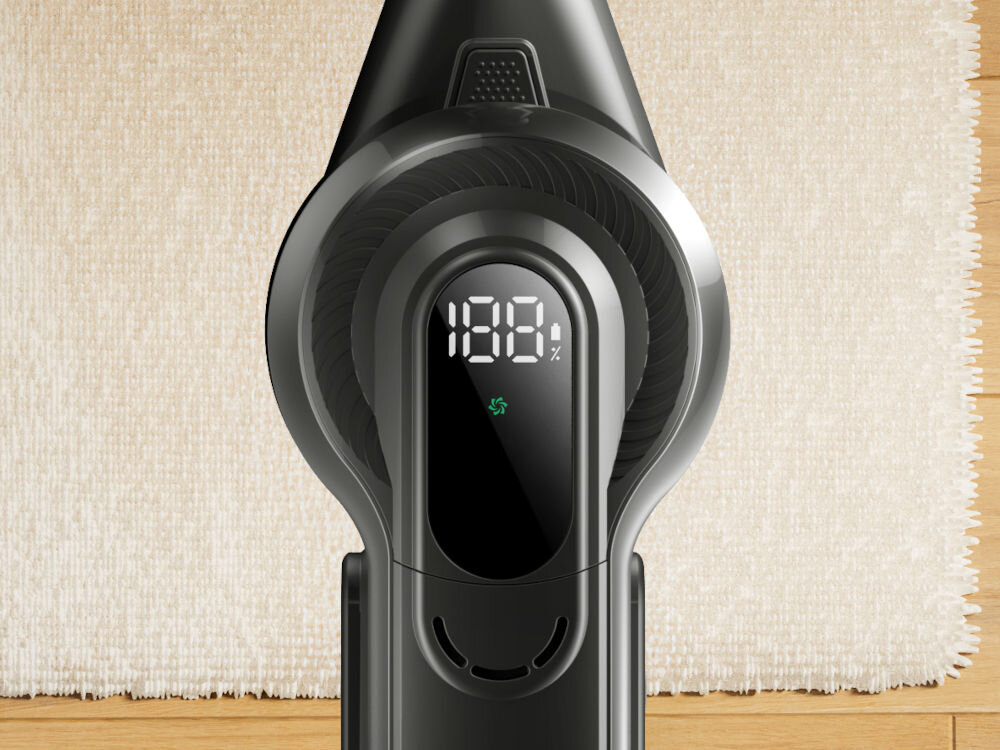 Odkurzacz DREAME T30 Flex wyświetla led aktywny podświetlony czas pracy tryb