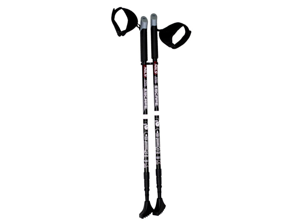 Kijki do nordic walking NILS EXTREME NW608 waga 499 g wbudowany system anti-shock redukcja wstrzasow aluminium 6061 wytrzymalosc lekkosc