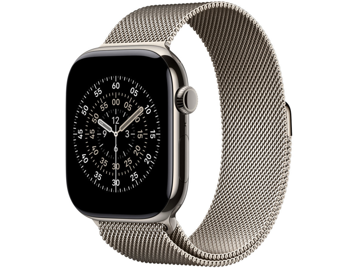 Bransoleta mediolańska do Apple Watch - bransoletka na zegarku pod kątem