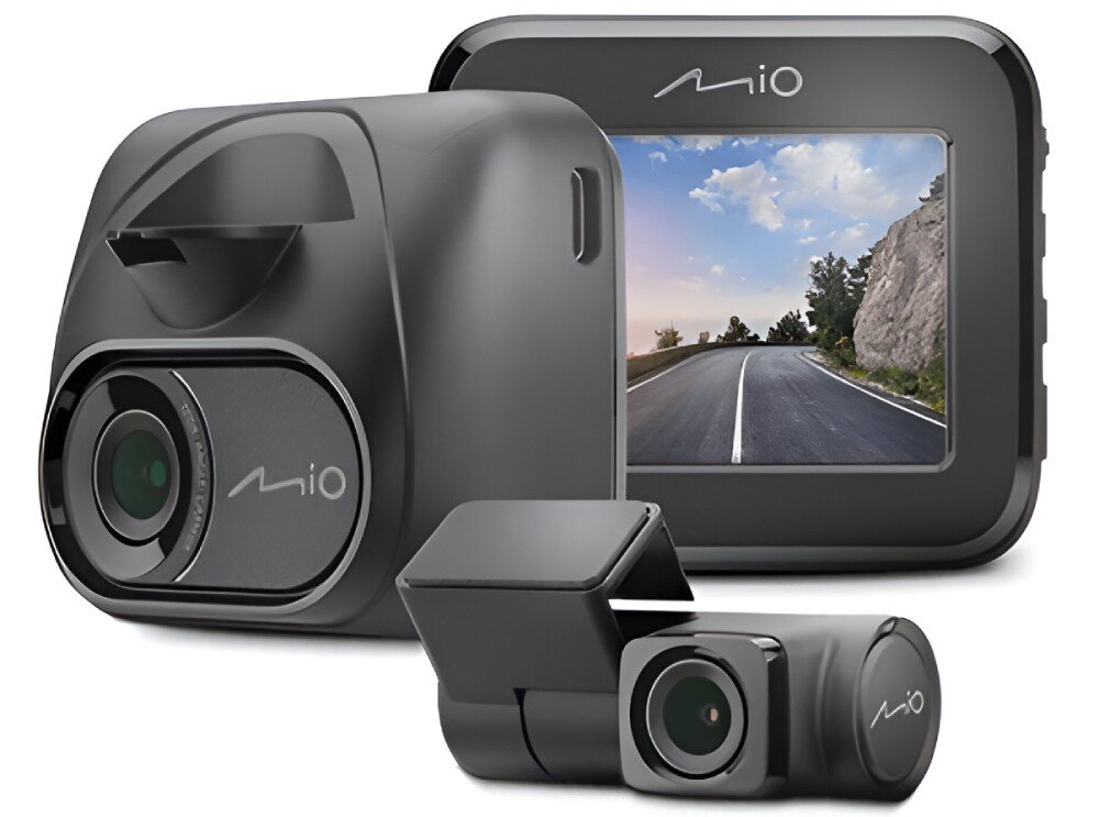 MIO MiVue C595WD Dual S - kamery na białym tle