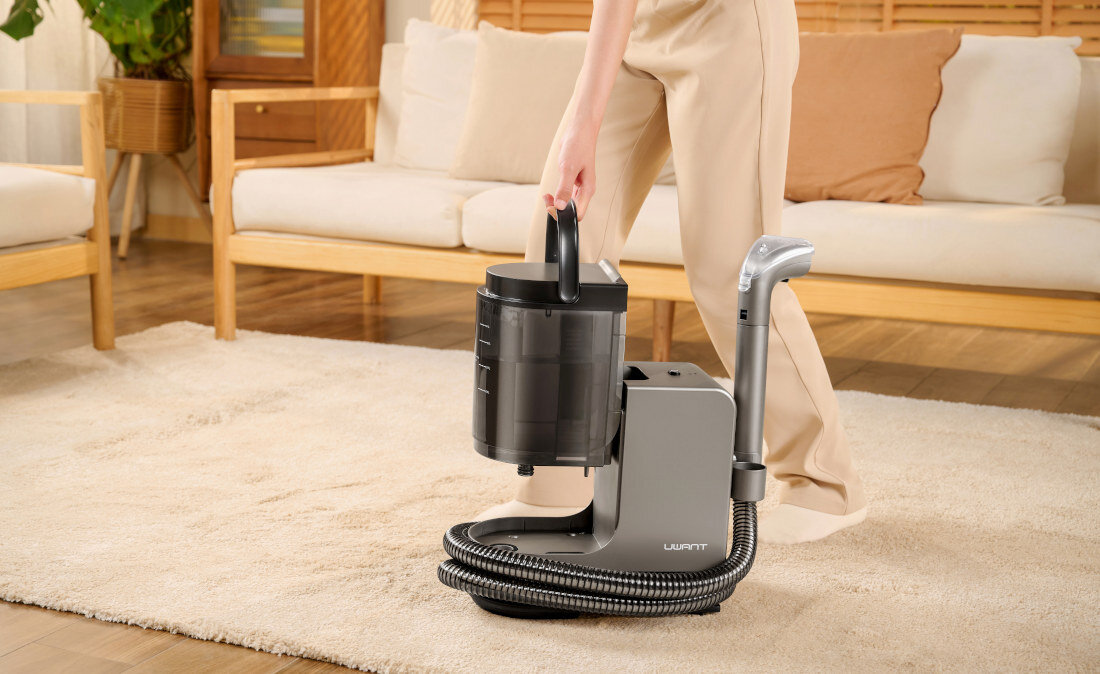 Odkurzacz piorący UWANT B400 Jedno napełnienie, jeden ruch szybkie dolanie czystej wody i opróżnienie brudnej 