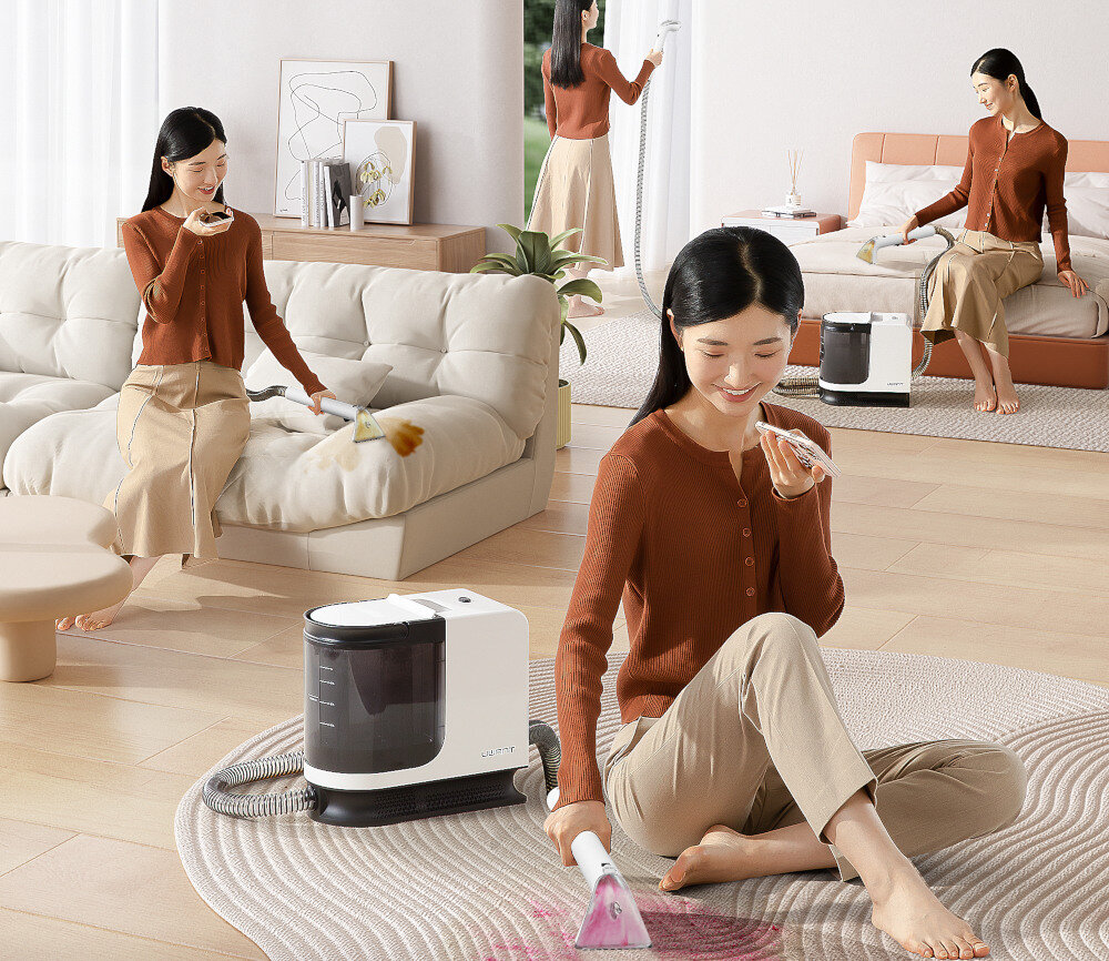 Odkurzacz piorący UWANT B300 Pro wygląd prezentacja wizualizacja design Skuteczne czyszczenie domu