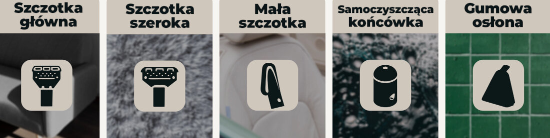 Odkurzacz piorący COBBO M5 Vapor+ z funkcją pary Od sof po samochód wybierz właściwą końcówkę w szczotkę główną, szeroką szczotkę, małą szczotkę, samoczyszczącą końcówkę gumową osłonę tapicerek, materacy, dywanów, wykładzin, sof, tapicerki samochodowej, narożników i schodów szyb, luster, płytek i podłóg, bez smug i zacieków