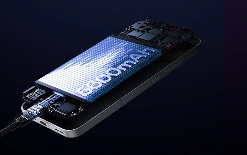 Smartfon OPPO Reno 13 5G  wizualizacja baterii 