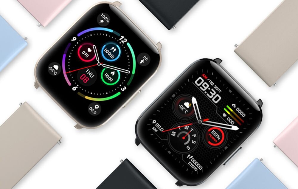 Smartwatch MIBRO C2    ekran bateria czujniki zdrowie sport pasek ładowanie pojemność rozdzielczość łączność sterowanie krew puls rozmowy smartfon aplikacja 