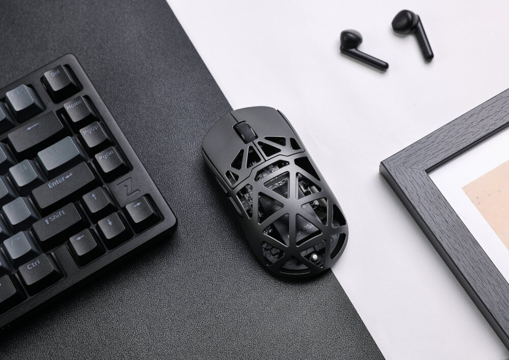 Mysz MCHOSE AX5 Pro Max komponenty zywnosc prezycja energooszczednosc sensor transmisja