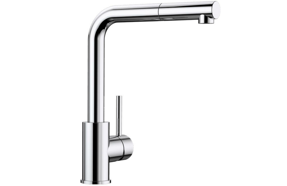 BLANCO Mila-S 519810 obrotowa wylewka bateria kuchenna stojąca nowoczesny styl kuchnia elastyczna jednodźwigniowa zawór zwrotny funkcjonalność