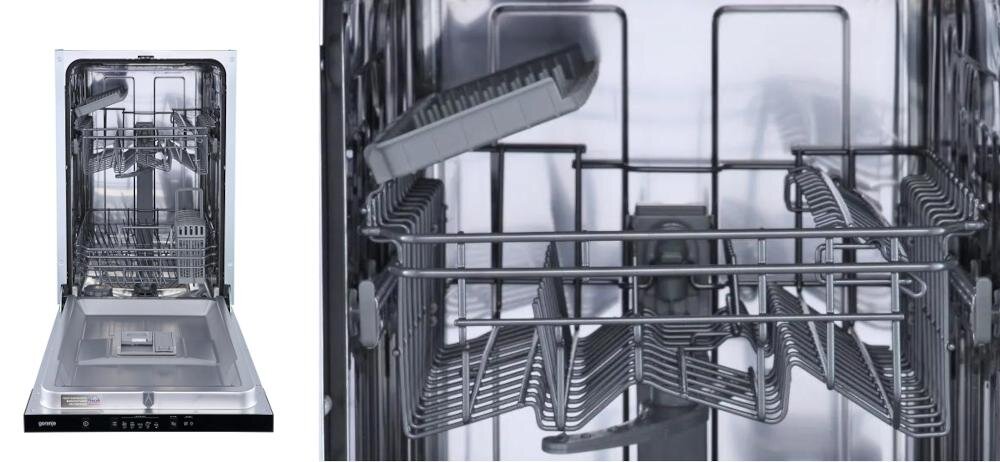 GORENJE GV520E15 zmywarka kosze naczynia sztućce zmywanie przegrody talerze