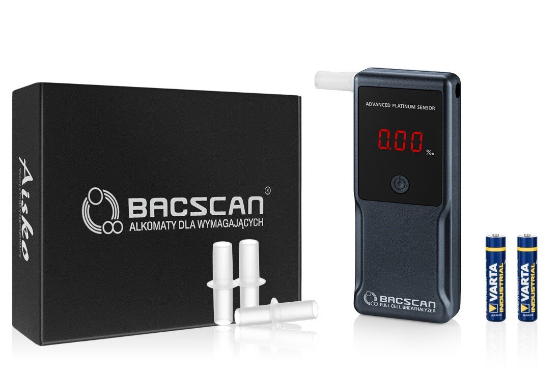Alkomat BACSCAN F-50 Ultra zestaw akcesoria komplet wyposażenie