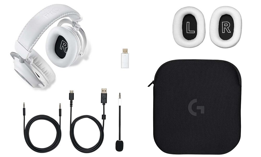 Słuchawki LOGITECH G Pro X Lightspeed KONSTRUKCJA PRO PRZETWORNIKI GRAFENOWE ŁĄCZNOŚć BEZPRZEWODOWA WYGODNA KONSTRUKCJA WIELE OPCJI PODŁĄCZENIA WYRAŹNA KOMUNIKACJA