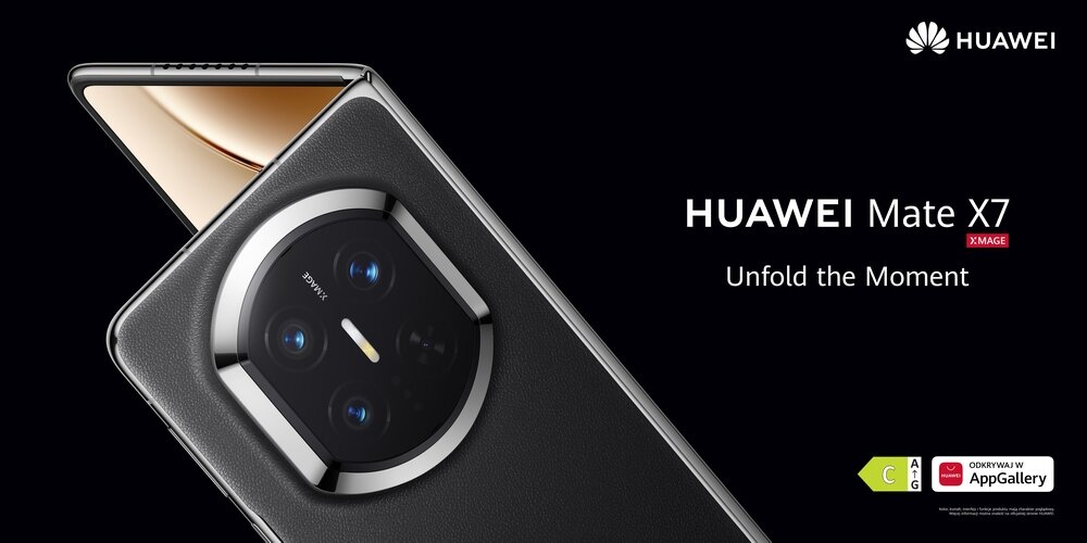 HUAWEI Mate X7 składany smartfon premium duży ekran 8 cali konstrukcja slim