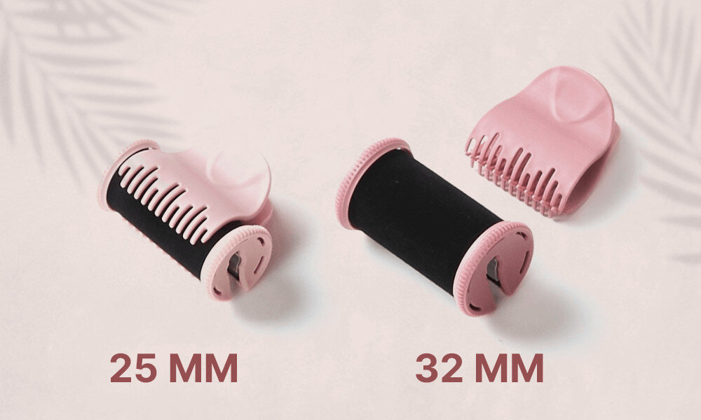 Termoloki REMINGTON H9100 Proluxe Dwa rozmiary wałków 20 welurowych wałków średnie duże rozmiar loki fryzura dopasowanie okazja