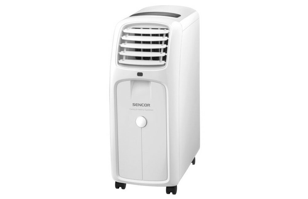 Klimatyzator SENCOR SAC MT9011C funkcje chłodzenia grzania osuszania wysoce skuteczny 24-godzinny programator czasowy tryb nocny funkcja automatycznego restartu