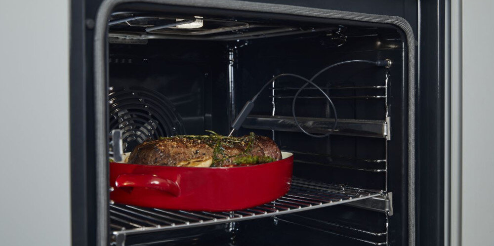 PIEKARNIK HISENSE BSA6633PBG8 wizualizacja termosonda kontrola temperatury alarm