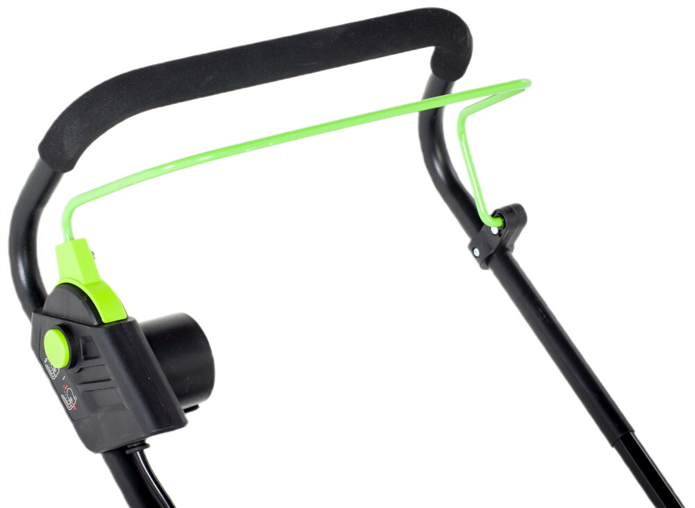 Kosiarka elektryczna NAC MEX43-E18-P 1800W bardzo komfortowa raczka o ergonomicznej formie miekkie wykonczenie uchwytu