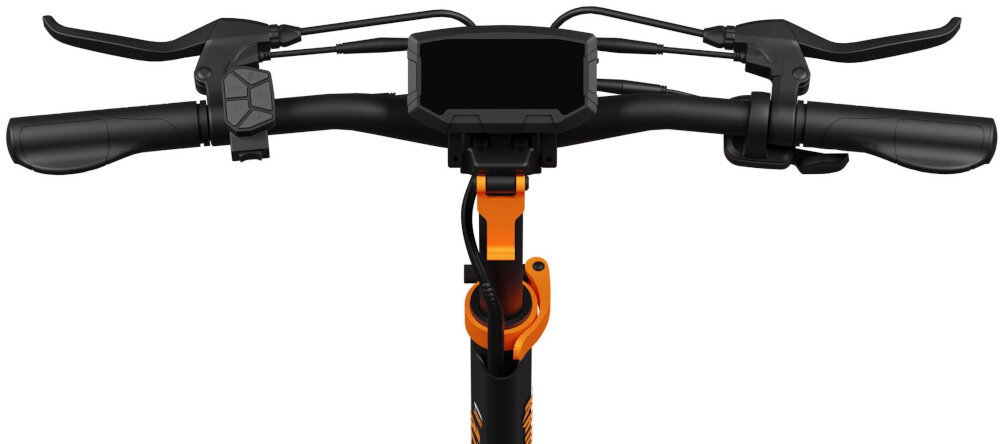 Hulajnoga elektryczna KAMIKAZE K1 Max Max 80km 2x1000W 10 cali Czarny kierownica i wyświetlacz na białym tle kierownica o wysokości 127 cm podróżowanie w wyprostowanej pozycji ciała wyświetlacz LCD wysoka rozdzielczość