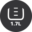 Ikonka pojemności 1,7 L