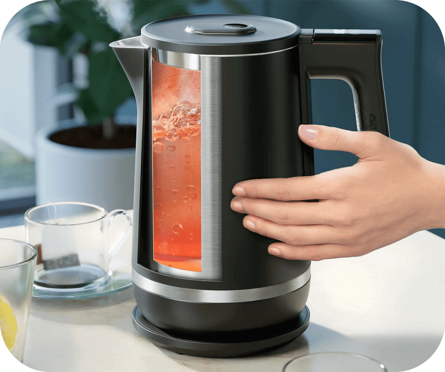 Podwójne ścianki pozwalają wodzie utrzymać ciepło