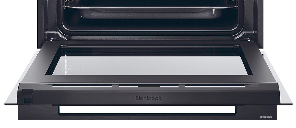 PIEKARNIK HAIER H6 ID46G3HTB system Click & Clean szybkie czyszczenie szyb łatwe dokładne wyjęcie szyb