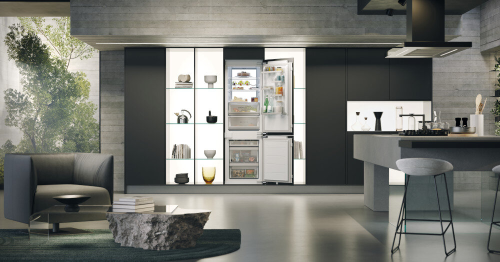 LODÓWKA HAIER HBW7518CF Dyskretna praca cicha bezgłośna 32 dB komfort seria ID tylna iluminacja Daylight my zone Humidity zone wnętrze dłuższa świeżość aplikacja hOn No Frost bez lodu szronu mieszania się zapachów ochrona zamrażanie chłodzenie mniejsze rachunki większa efektywność MyZone dostosowanie temperatury regulacja szuflada mięso sery ryby świeża żywność szuflada Humidity Zone Control System zachowanie wartości odżywczych balkoniki Elastyczna regulacja dostosowanie przestrzeni pięć balkoników