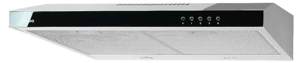 Okap AKPO WK-7 K Glass 60 Inox/czarne szkło okap głowne wymiary szerokość wygoda oswietlenie sterowanie