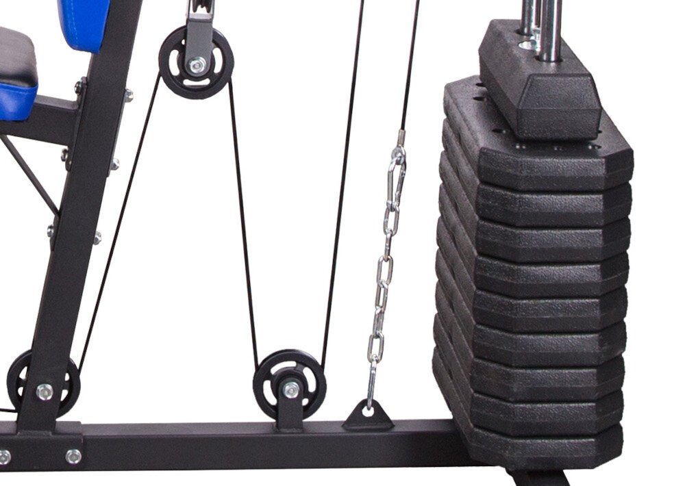 Atlas do ćwiczeń ONE FITNESSS ONE FITNESS Hektor 3 regulacja obciazenia i ustawienia sprzetu stos do 45 kg blokada zabezpieczajaca