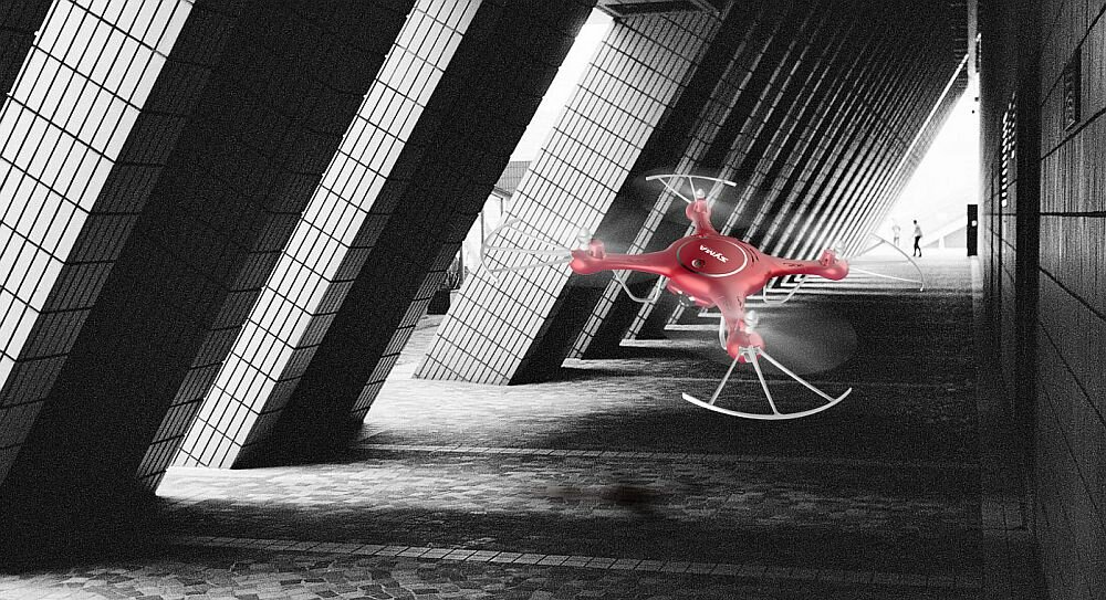 Dron SYMA X5UW lot bateria zasięg kamera obraz rozdzielczość stabilizacja 