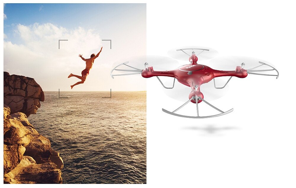 Dron SYMA X5UW lot bateria zasięg kamera obraz rozdzielczość stabilizacja 