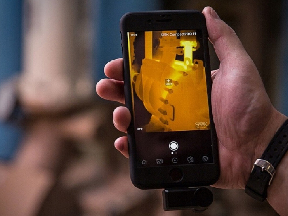 Kamera termowizyjna SEEK THERMAL Compact XR iOS (LT-EAA) wymiary wielkość zasięg odległość stabilność