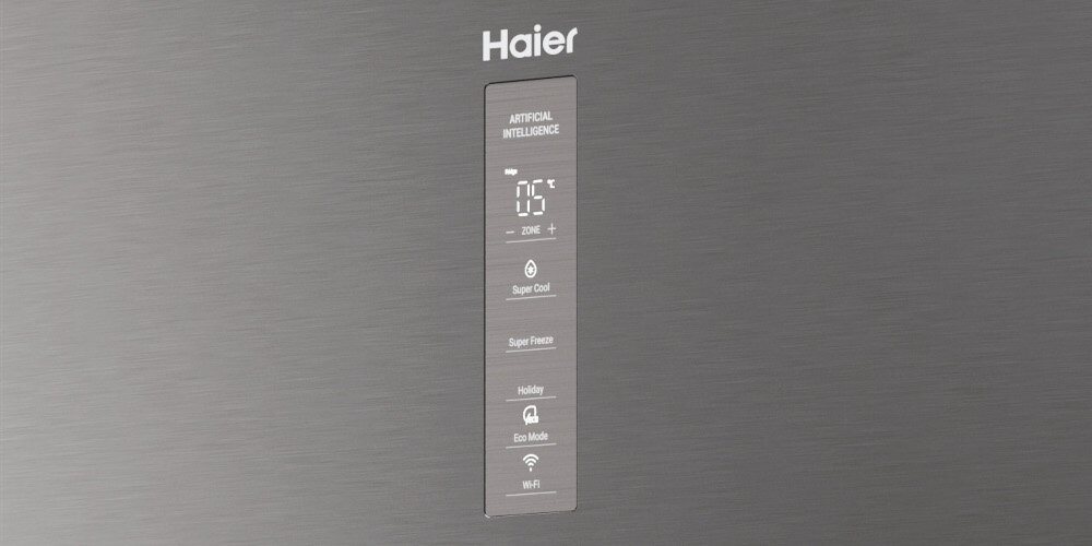 LODÓWKA HAIER HTW7620DNMP dotykowy wyświetlacz panel sterowania funkcje sterowania prosto intuicyjnie