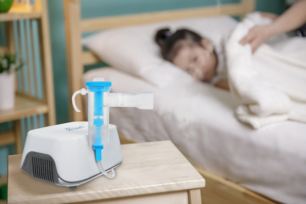 Inhalator nebulizator pneumatyczny MISURE MI-NEB Komfortowa obsługa Prosta konstrukcja w ciągu kilku minut inhalacja regeneracja onowiązki