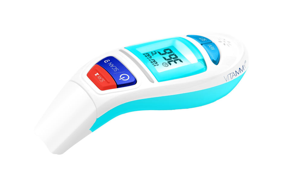 VITAMMY-Sky termometr technologia intensywne pomiary kształt szybka interpretacja wynik komfort szybkość pamięć