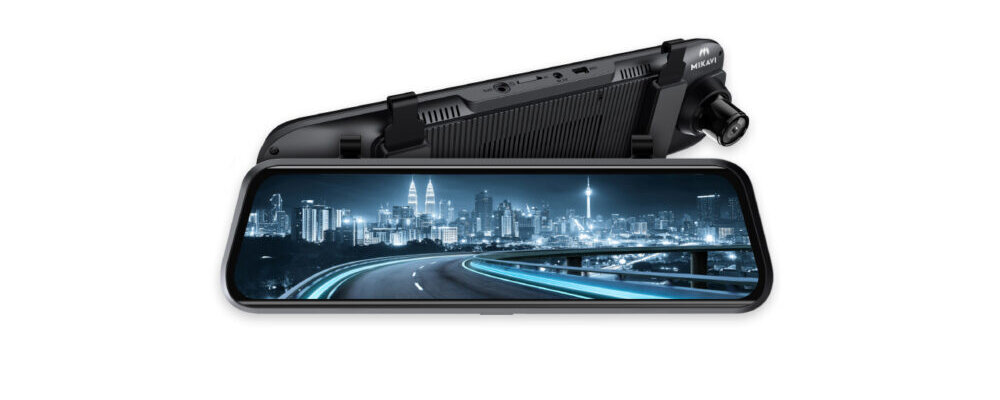 WIDEOREJESTRATOR MIKAVI PQ5 DUAL LUSTERKO Z ZESTAWEM PARKINGOWYM GPS