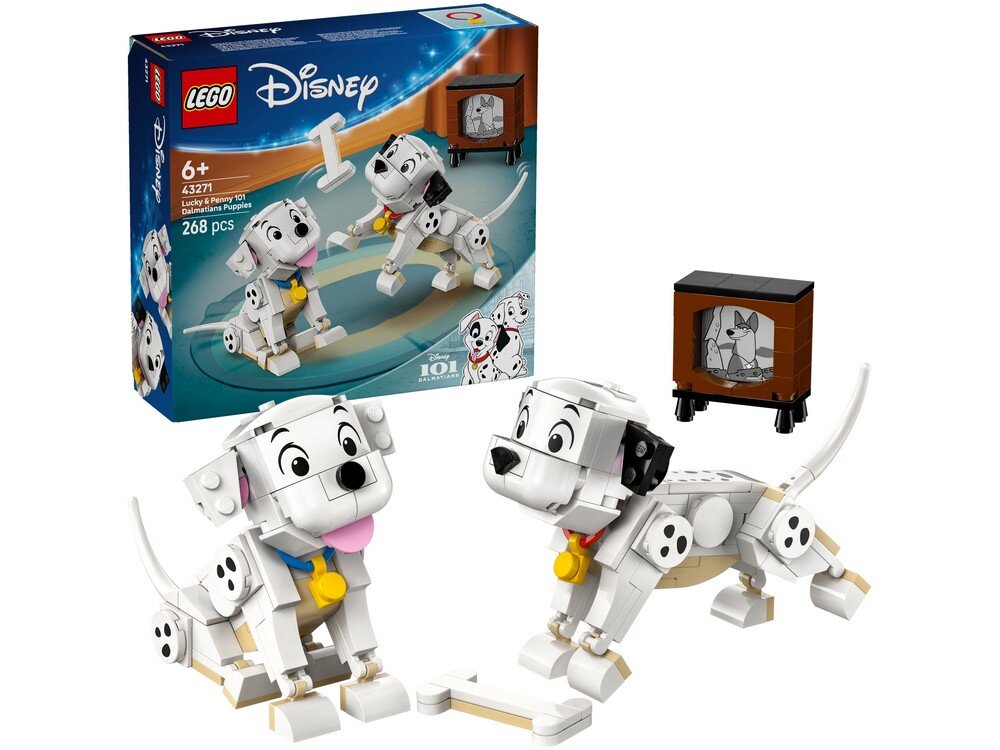 LEGO 43271 Disney Classic 101 dalmatyńczyków - Szczeniaczki Szczęściarz i Penny Zestaw 