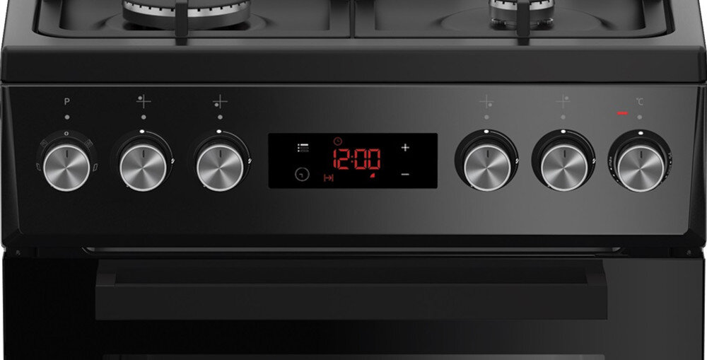 KUCHNIA BEKO FSE52321DBD Wyświetlacz elektroniczny design wygląd pokrętła