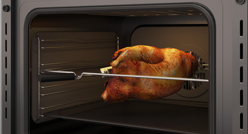 Piekarnik SOLGAZ SPG-67 Gazowy Czarny A blachy rożen wyposażenie