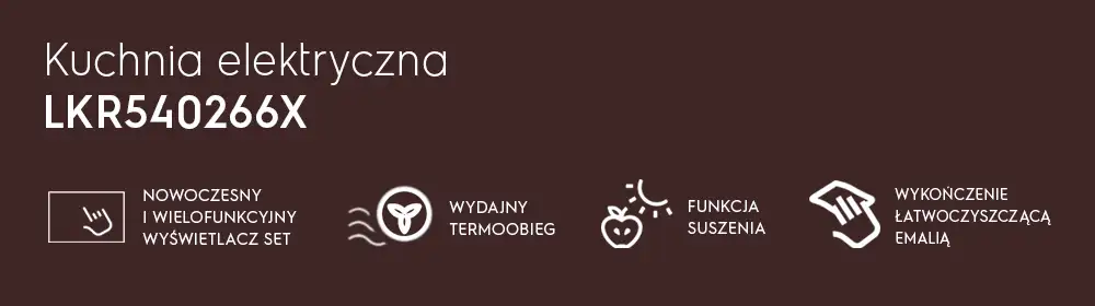 Główne funkcje kuchni wolnostojącej Electrolux