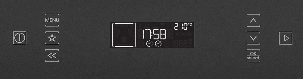 HOTPOINT-ARISTON FI6 871 SC IX HA elektroniczny programator zegar pokrętła ustawienia funkcje pieczenie temperatura obsługa prosta wygodna