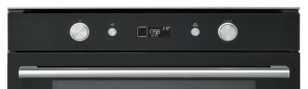 HOTPOINT-ARISTON FI6 861 SH BL HA elektroniczny programator zegar pokrętła ustawienia funkcje pieczenie temperatura obsługa prosta wygodna