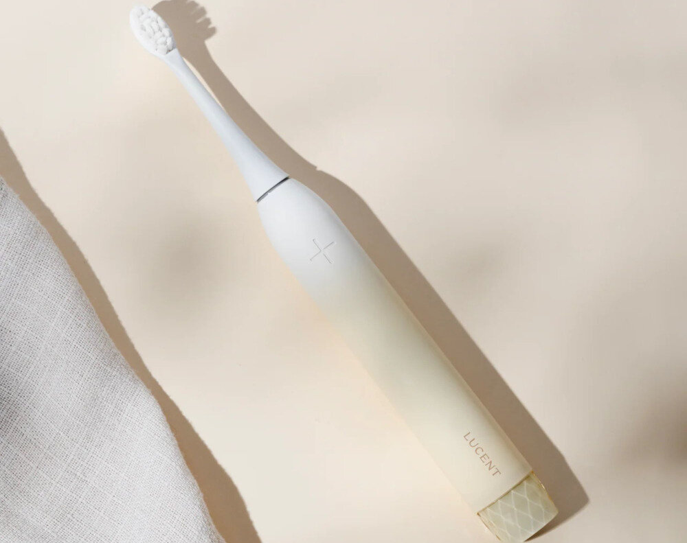 Szczoteczka soniczna BE LUCENT Prism Kremowy Długie działanie baterii Czas pracy do 60 dni na jednym ładowaniu wygoda komfort