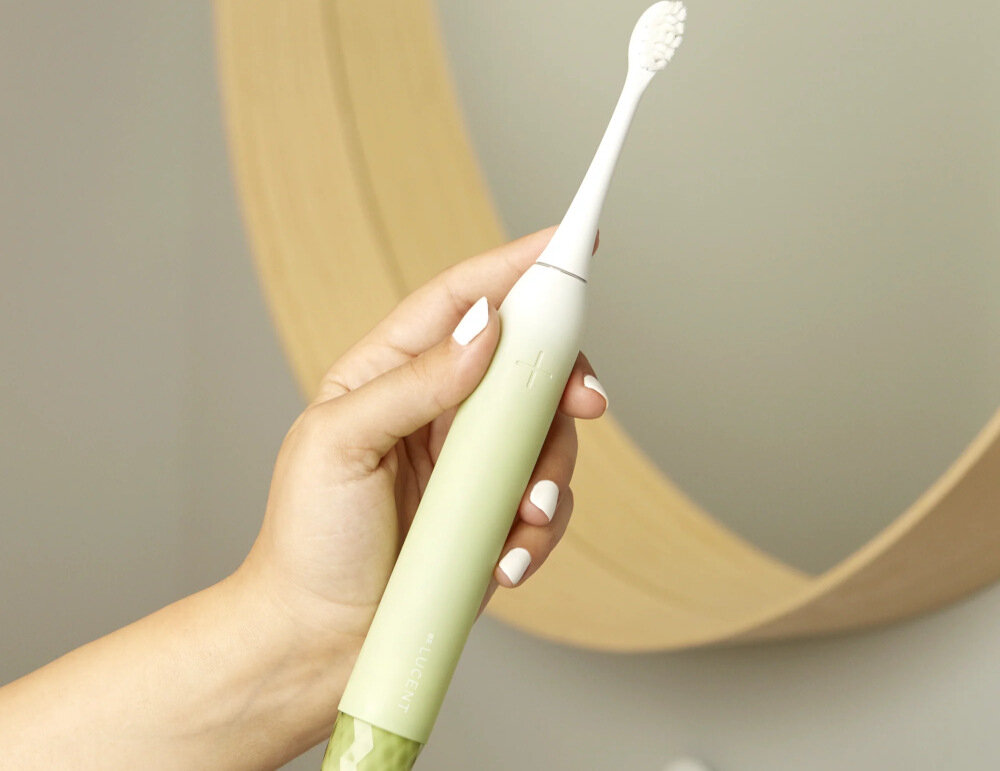 Szczoteczka soniczna BE LUCENT Prism Oliwkowy Dopasowane tryby pracy Trzy tryby szczotkowania dostosowanie działanie potrzeby  Clean Sensitive White