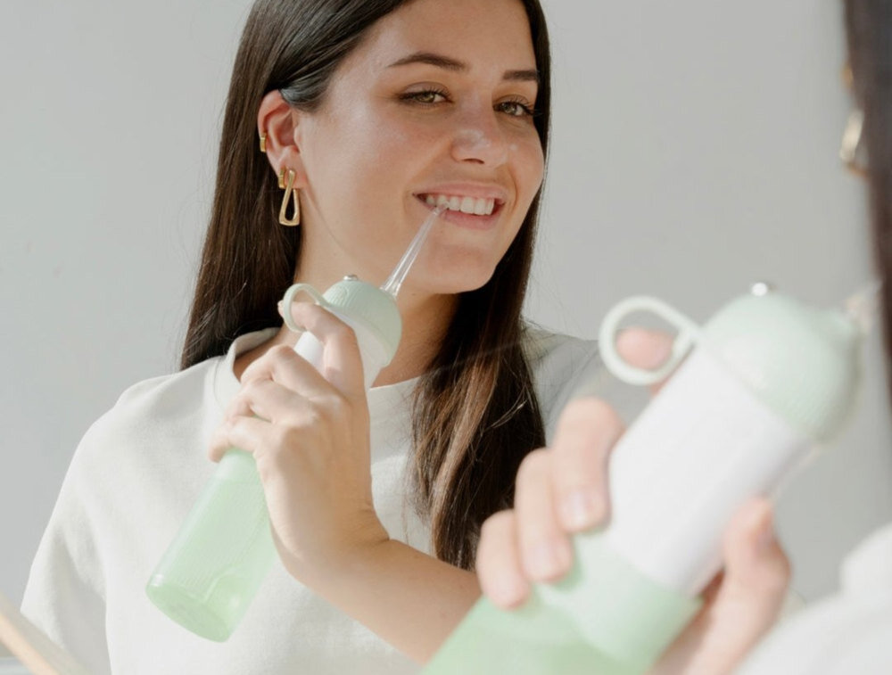 Irygator BE LUCENT Flare Water Flosser Miętowy Skuteczna pulsacja wody Częstotliwość impulsów Pulsacyjny strumień