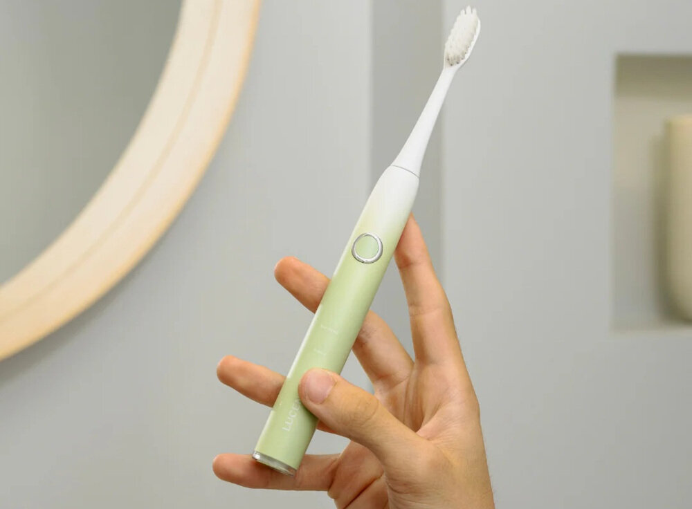 Szczoteczka soniczna BE LUCENT Spark Miętowy Skuteczność technologii sonicznej Technologia soniczna o częstotliwości 35 000 ruchów na minutę 