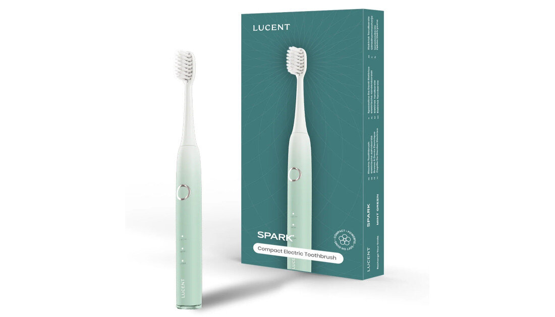 Szczoteczka soniczna BE LUCENT Spark Miętowy Wodoodporność IPX7 Klasa wodoodporności IPX7 bezpieczne użytkowanie łatwe czyszczenie wygoda komfort pielęgnacja