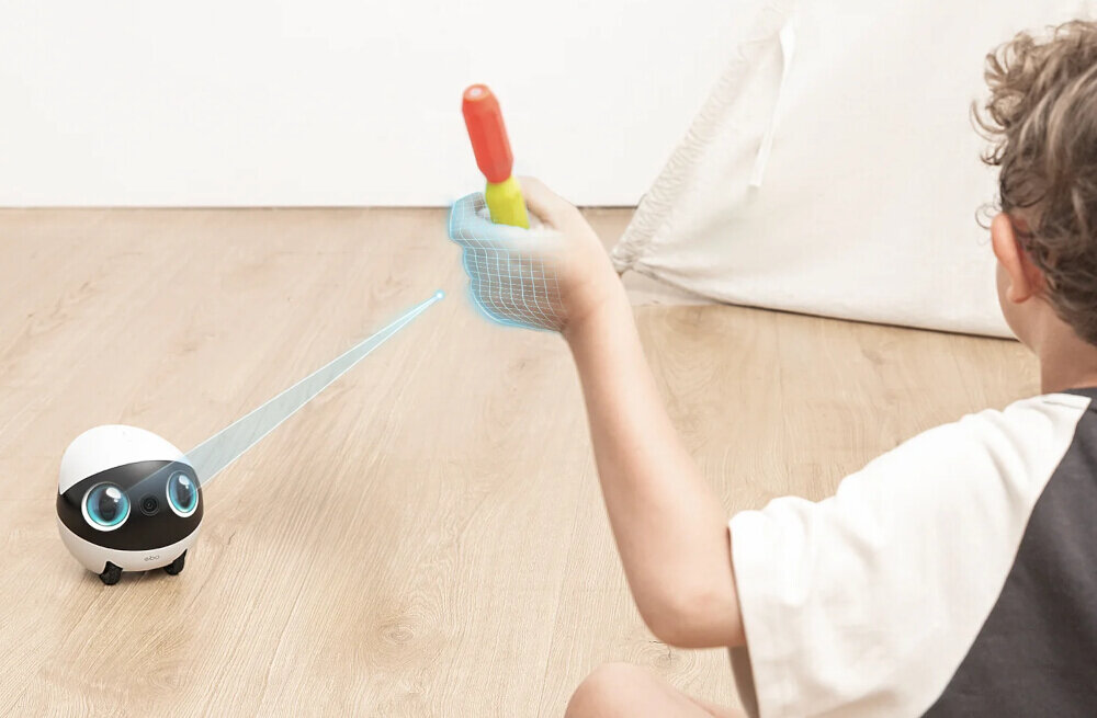 Inteligentny robot towarzyszący ENABOT EBO Air 2S Biały towarzyszący interakcja zabawa