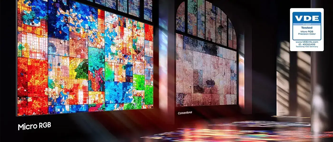 realistyczna jakosc obrazu-1400x600 Porównanie gamy kolorów BT2020. Telewizor Micro RGB osiąga 100% pokrycie szerokiej gamy kolorów BT2020.