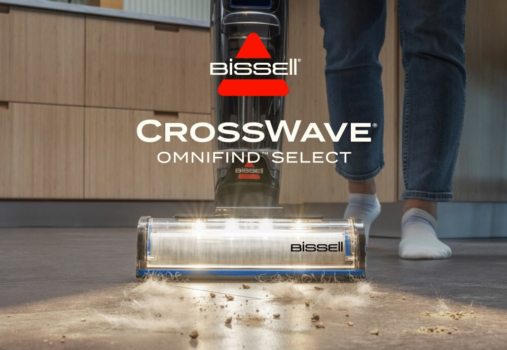 Odkurzacz BISSELL Crosswave Omnifind Select wygląd lifestyle prezentacja kurz brud oświetlenie