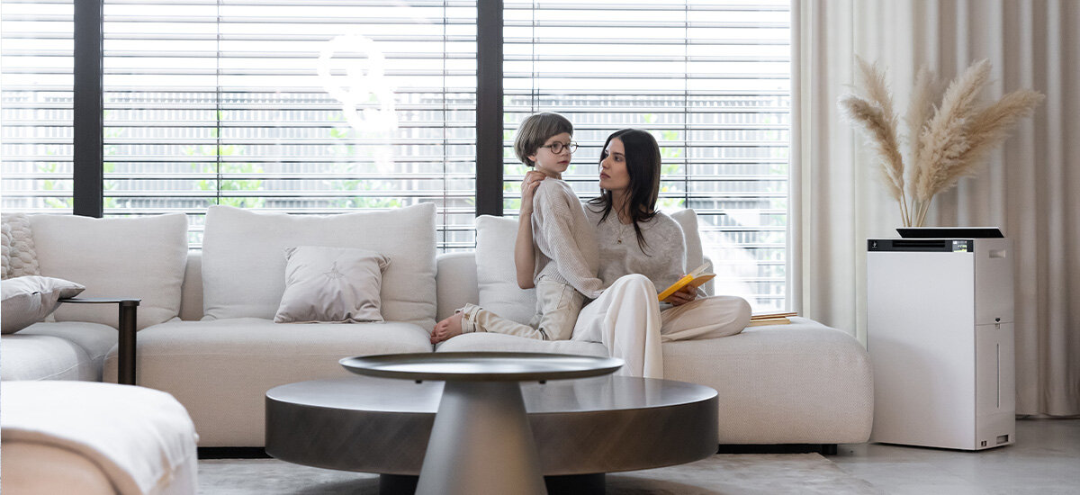 Oczyszczacz powietrza SHARP KI-TX75EU-W Wszechstronność działania  Tryb cichy tryb intensywny Blokada rodzicielska  panel sterowania Automatyczne przypomnienia ułatwiają konserwację