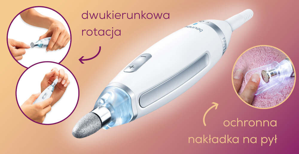 Zestaw do paznokci BEURER MP 62 obsługa łatwość