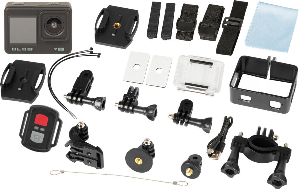 Kamera sportowa BLOW GoPro4U 11 opakowanie zawartość akcesoria